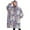 Bichon Dog Purple, variant on Oversized Wearable Blanket Hoodie,Australian Shepherd Dog and Flower Sherpa Blanket Hoodie with Super Pockets,Super Warm Fuzzy Pullover for Women & Men