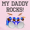 thumbnail image 2 of CafePress - My Daddy Rocks Drums Body Suit - Baby Light Bodysuit, Size Newborn - 24 Months, 2 of 4
