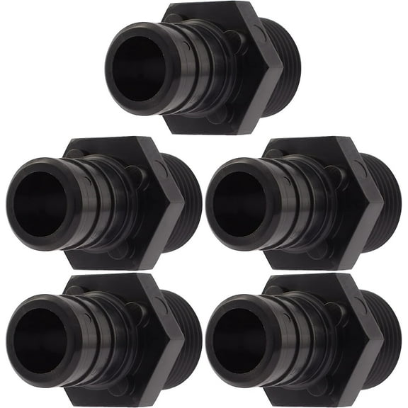 SharkBite 3/4 x 1/2 Inch MNPT Poly Crimp Adapter, Pack of 5, PEX Pipe, PE-RT, UP138A5