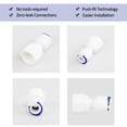 thumbnail image 3 of Conectores rápidos de purificador de agua de 1/4 de pulgada BSP hembra a 1/4 de pulgada OD rectos para sistema de ósmosis inversa 3 piezas, 3 of 7