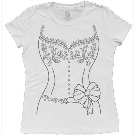 Wedding Dress T-shirt Ladies Tuxedo Tee
