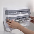 thumbnail image 3 of Mosiee Versatile 3 In 1 Kitchen Food Cling Film Dispenser Paper Roll Storage Rack Foil & Wrap Cutter Kitchen Fresh-Keeping Accessories, 3 of 9