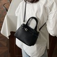 thumbnail image 4 of Top-Handle Bucket Crossbody Bagty Bolsos hombro para mujeres Correa ajustable Color sólido conmutación, 4 of 9