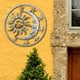 thumbnail image 1 of Placa de Decoración Escultura de Sol, Estrella para El Baño Del Jardín Del Hogar Amarillo Macarena escultura para colgar en la pared, 1 of 8