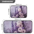 thumbnail image 3 of Purple Elegant Flowers Kitchen Mat Set of 2 Cushioned Non Slip Rugs for Bedroom Floor Runner Mats, 3 of 7