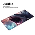 thumbnail image 4 of Zufioo Dramatic Shark Attack Print Car Aluminum Front License Plate, 12x6 Inch Decorative Personalized Car License Plate Car Accessories, 4 of 8