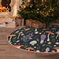 thumbnail image 4 of Salouo Mushrooms Christmas Tree Skirt 48" Farmhouse Christmas Decorations Snowman Xmas Tree Skirt Tree Mat for Holiday Party Decor, 4 of 8
