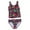Bright Hibiscus, variant on Just Love Girls Two Piece Bathing Suits Swimwear for Girl 86693-10414-6X (Striped Watermelon, 4)