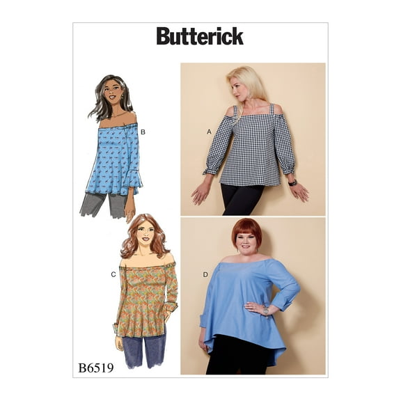 Butterick Pattern Misses' Top-LRG-XLG-XXL