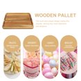 thumbnail image 4 of A Hatian Wedding Solid Wood Dessert Plate Food Tray Cottage Cheese with Fruit Decorative Serving Party Use Catering Wooden Rectangle, 4 of 6