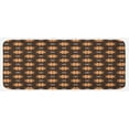 thumbnail image 1 of Brown Kitchen Mat, Spring Summer Time Orange Flowers Kitchen Living Room Design Art Print, Plush Decorative Kitchen Mat with Non Slip Backing, 47" X 19", Dark Brown Vermilion, by Ambesonne, 1 of 1