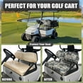 thumbnail image 5 of FUIALDOLG Grey Camo Print Golf Cart Seat Protector Easy to Install Ezgo Txt Front and Back Seat Cushion Cover for Golf Cart Decorations All Seasons, 5 of 8