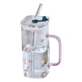 thumbnail image 1 of Heat Glass Cup With Straw 400ML Suitable For Cold Drinks Juice Milk Including Lid Glass Texture Suitable For Various Beverages Blank Coffee Mugs for Large Tall Coffee Mugs Set Heated Mug for Coffee, 1 of 3