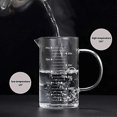 thumbnail image 2 of 26-27 500ml Glass Measuring Cup Measuring Jug with Scale Heat-Resistant Transparent Glass Cup with Glass Lid Measuring Container for Microwave Milk Co, 2 of 5