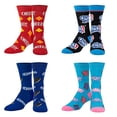 thumbnail image 2 of , Fun Socks for Men Women, Snack Food Candy, 8 Pair Crew, Large, 2 of 2
