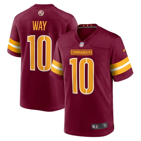 Men's Nike Tress Way Burgundy Washington Commanders Game Jersey