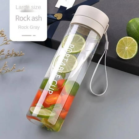 

YCNYCHCHY 0.6/0.65/0.8L Sports Water Bottle Simple Water Bottle Food Grade Water Cup Male Simple Plastic Large Capacity Portable Anti-Fall