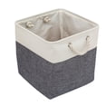thumbnail image 1 of Nvzi Cestas de almacenamiento con asas, cesta de almacenamiento plegable de 13 x 13 pulgadas para estantes, cesta organizadora de ropa para armario, 1 of 4