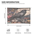 thumbnail image 3 of Hirioo Moonlit Crow Blossoms for Paper Reusable Cosmetic Bag Zipper Encouragement Travel Pouch Toiletry Bag for Women Girls, 3 of 7