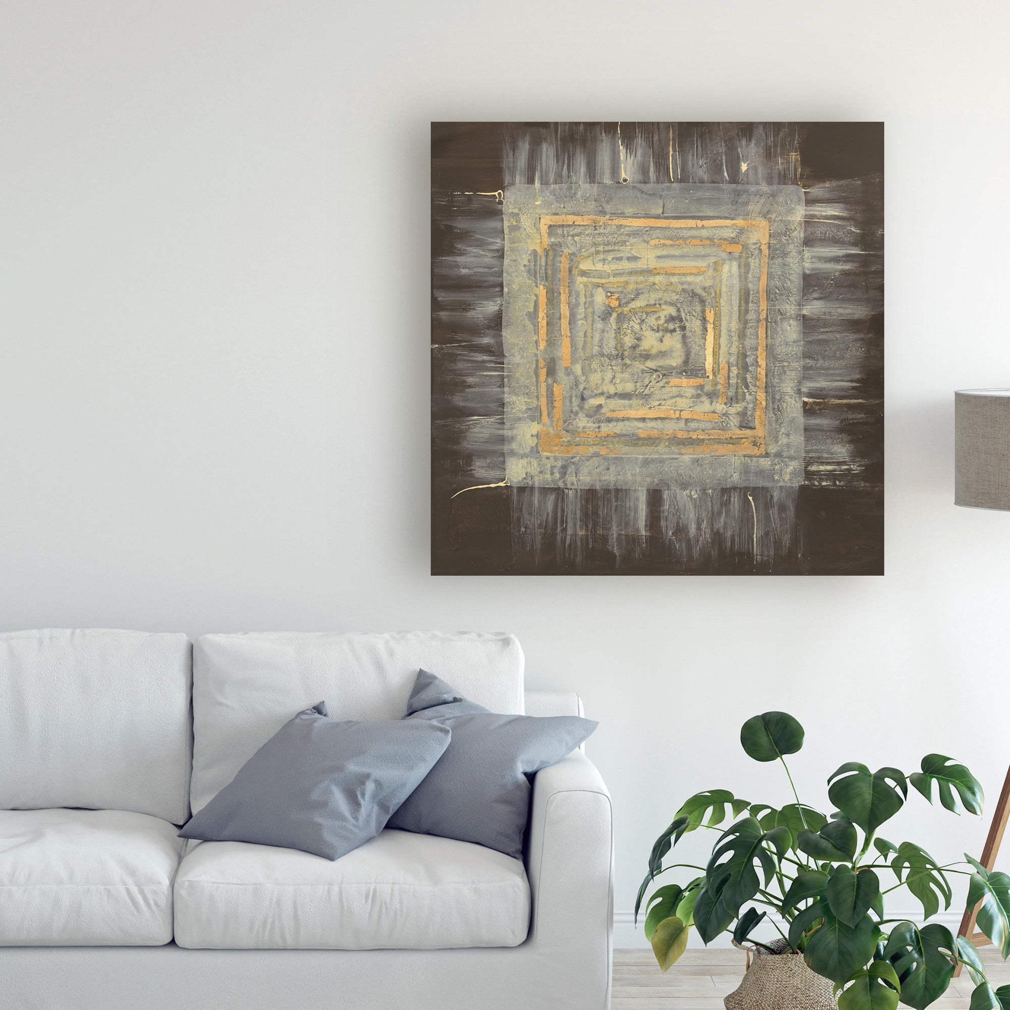 Trademark Fine Art 'Gold Tapestry I' Canvas Art by Albena Hristova