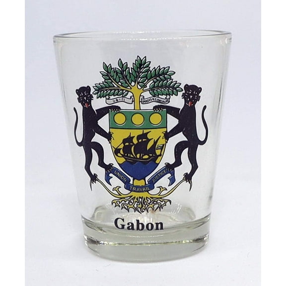 Gabon Coat Of Arms Shot Glass