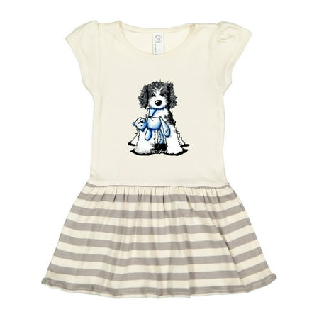 

Inktastic B/W Parti Doodle Dog Gift Toddler Girl Dress