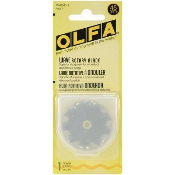 Bulk Buy: Olfa Rotary Blade Refill 45mm Wave WAB45-1 (2-Pack)
