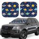 thumbnail image 1 of Fotbe Planets and Stars Juego de 2 Piezas de Parasoles para Parabrisas | Bloqueador Solar para Auto | Accesorios Plegables para Protección Solar Interior-Small, 1 of 6