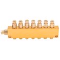 thumbnail image 4 of Adjustable Oil Seperator, Brass Oil Distributor Lube Oil Piston Distributor Durable Oil Distributor  For Lubrication System 1 In 7 Out, 4 of 8