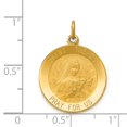 thumbnail image 2 of 14k Saint Theresa Medal Charm in 14k Yellow Gold, 2 of 3