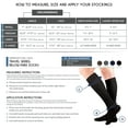 thumbnail image 2 of Truform Knee High Travel Sock, 15-20 mmHg, Charcoal, X-Large, 2 of 4
