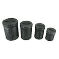 thumbnail image 2 of Galvanized Finish 4 Piece Metal Kitchen Canister Set, 2 of 3
