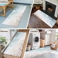 thumbnail image 5 of Ombre Brown Blue 2'x6' Runner Rugs for Hallway Kitchen Bedside Non Slip Washable, Summer Coastal Ocean Sea Beach Wave Entryway Rug Runners with Rubber Backing, Long Carpet Runner for Laundry Room, 5 of 8