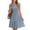 Light Blue, variant on Women's Summer Casual Mini Sundress Sleeveless V Neck Solid A Line Dress with Pockets, S