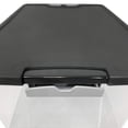 thumbnail image 3 of Homz 15 Qt Stackable Plastic Storage Container w/Snaplock Lid, Gray(4 Pack), 3 of 9