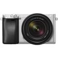 thumbnail image 3 of Sony Alpha a6300 Mirrorless Camera with 18-135mm Lens Silver ILCE-6300M/S With Sony 55-210mm Lens, Soft Bag, Additional Battery, 64GB Memory Card, Card Reader , Plus Essential Accessories Sony ILCE-6300M/S, 3 of 5