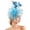 Sky Blue_001, variant on Bmisegm Fascinator for Women Elegant Floral Mesh Hat Headpiece for Wedding Tea Party Fascinators Hats for Women Tea Party One Size