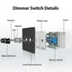 thumbnail image 3 of 1009919900455Dc 12v-24v Led Dimmer Switch 2 Gang 120w Wall Push On/off Rotary Control Dimmer, 3 of 5