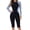 Purple, variant on Staron Women's Long Sleeve Rash Guard Swimsuits with Shorts Conservative Surfing Diving Suit Built-in Bra No Underwire Beach Vacation Swimwear, Purple XS