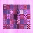 thumbnail image 1 of Ahgly Company Indoor Square Abstract Purple Contemporary Area Rugs, 5' Square, 1 of 4