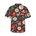 thumbnail image 3 of Picia Winter Holiday Christmas Gentle Cotton Regular Fit Short Sleeve Casual Hawaiian Shirt for Men-Small, 3 of 9