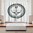 thumbnail image 2 of Ambesonne Sagittarius Kitchen Curtains, Victorian Bow, 55"x39", Multicolor, 2 of 3