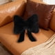 thumbnail image 5 of Cojín de asiento con lazo de peluche, multifuncional, decorativo Negro, 5 of 9
