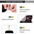 thumbnail image 4 of Xmas Ball Purple Snowflakes Kitchen Sink Splash Guard 2 Packs Faucet Absorbent Mats Merry Christmas Faucet Handle Drip Catcher Quickly Drying Mat for Kitchen Counter Bathroom, 23.6"x5.5", 4 of 7