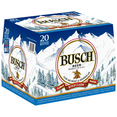 Busch Beer, 20 pk 12 fl. oz. Bottles