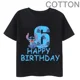 thumbnail image 4 of Camiseta negra de Lilo Stitch para niños, número de cumpleaños 1-14, ropa informal para niños y niñas, camisetas de dibujos animados de anime para niños, 4 of 5