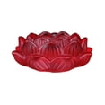 thumbnail image 1 of Portavelas esmaltado de color clásico Hermoso candelabro de loto Decoraciones de escritorio, 1 of 4