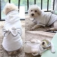 thumbnail image 6 of Dog Bathrobe, Microfiber Fast Drying Absorbent Hooded Bath Towel for Puppy Small Medium Large Dog Cat (XL, White), 6 of 6