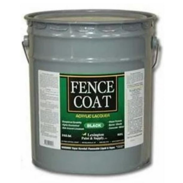 Lexington 101 Fence Coat Acrylic Lacquer Fence Paint Black 5 gal