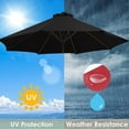 thumbnail image 5 of 6.5ft  9ft 10ft Outdoor Patio Umbrella Replacement Canopy, 6 Ribs 8 Ribs Umbrella Canopy Cover Replacement Fabric, Parasol Top Cover Replacement UV Protective Fabric, Canopy Only, 5 of 8